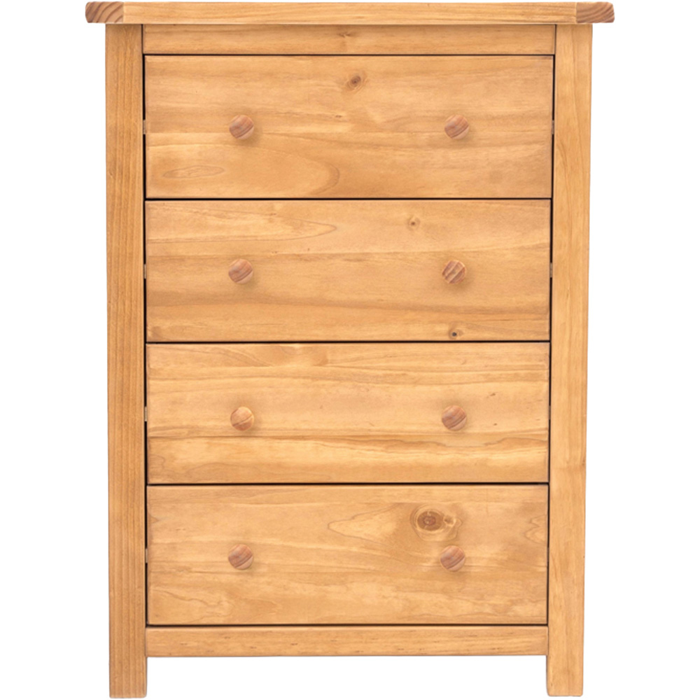 Cabinet Bits Lugo 4 Drawer Antique Wax Wood Knob Chest of Drawers Image 2