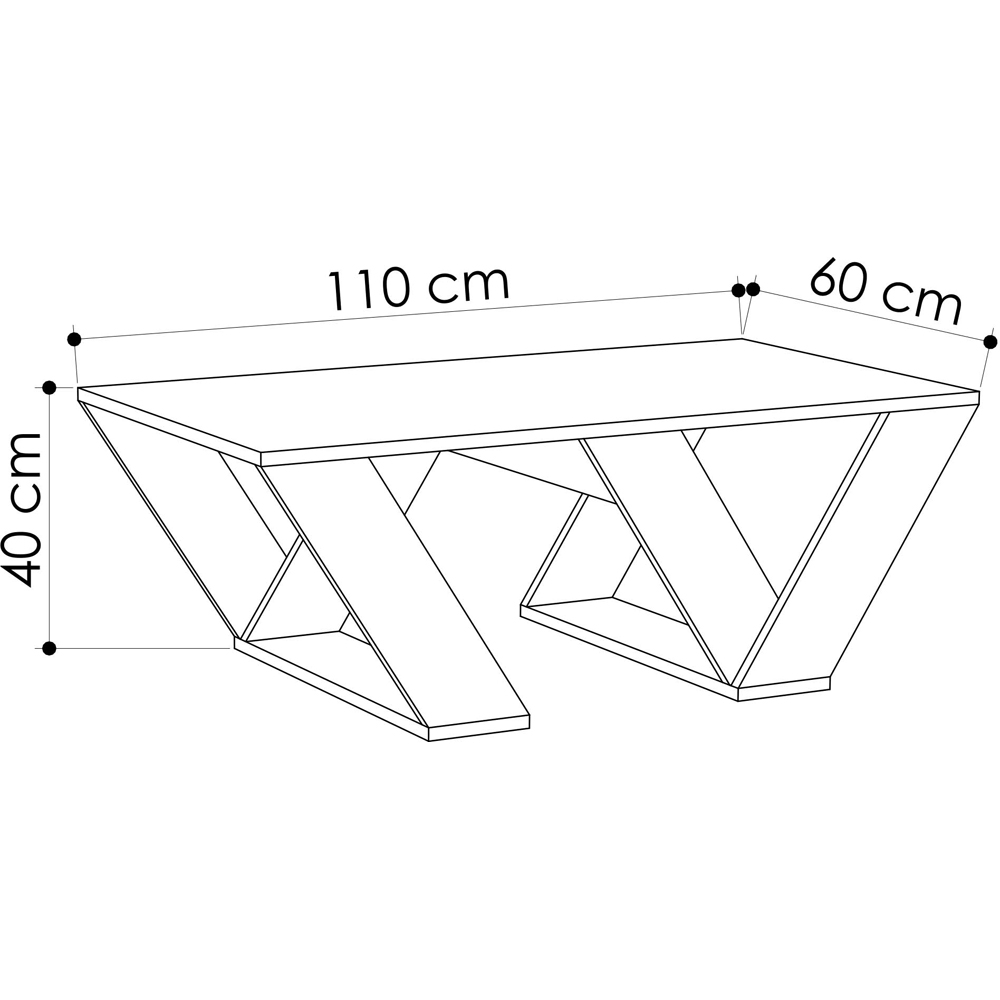 Decortie Pipra Travertine Wood Modern Coffee Table Image 7