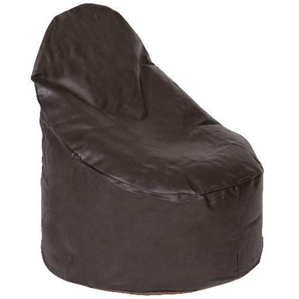 Kaikoo Chocolate Brushed Faux Suede Bean Bag Chair Image 2