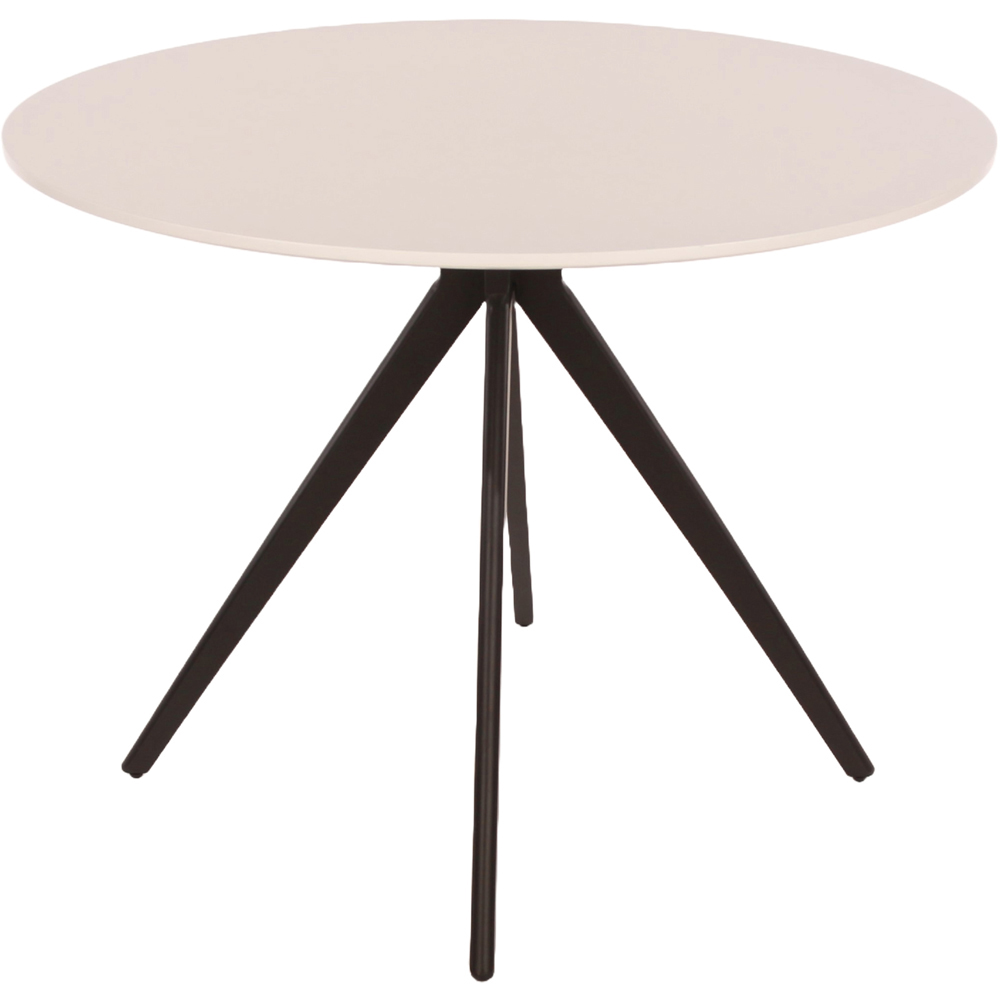 Core Products Aspen 4 Seater Round Dining Set White and Blue Image 2