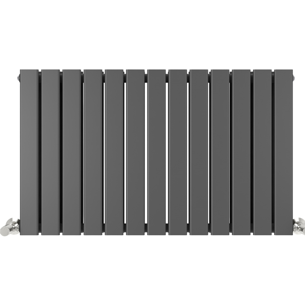 Anthracite 5996 BTU Double Flat Panel Vertical Column Radiator 600 x 884mm Image 3