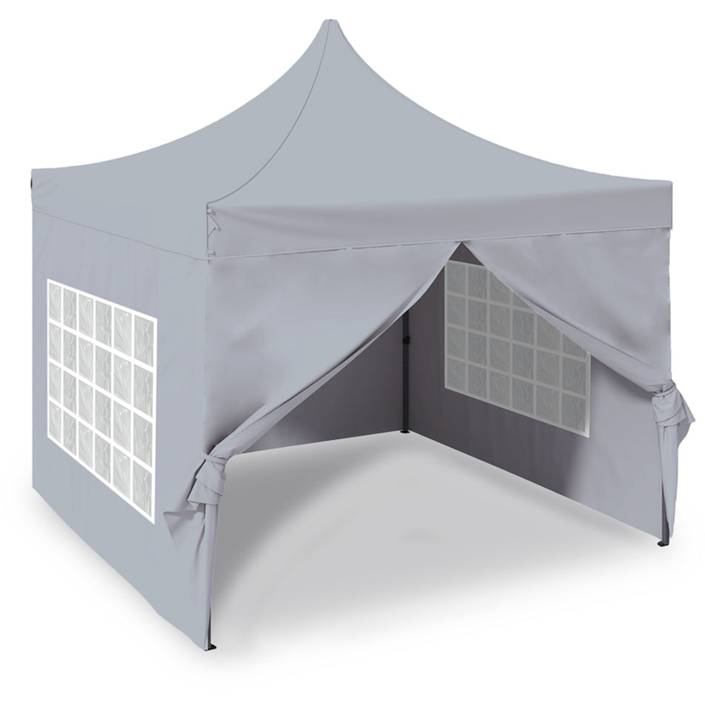 Jack Stonehouse 2 x 2m Light Grey Pop Up Gazebo Image 2