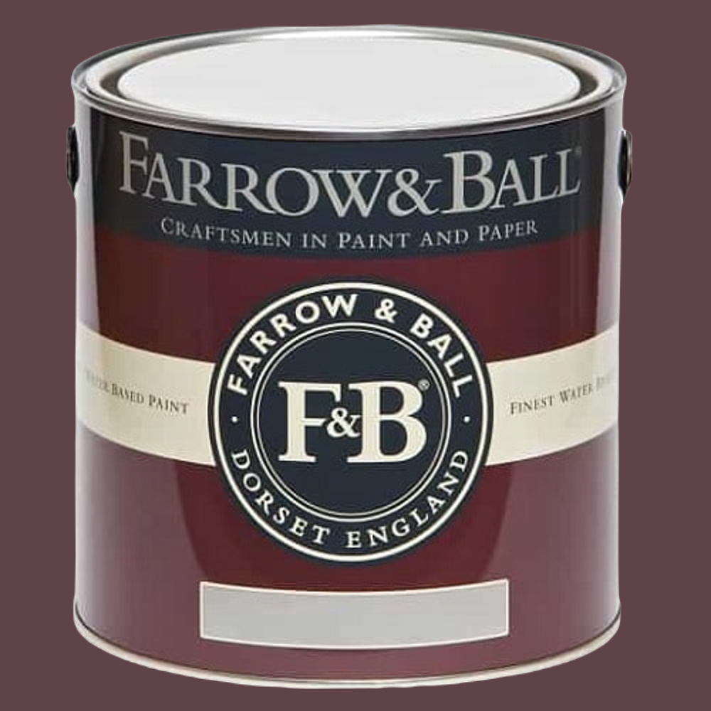 Farrow & Ball Interior Wood and Metal 222 Brinjal Flat Eggshell Paint 2.5L Image 2