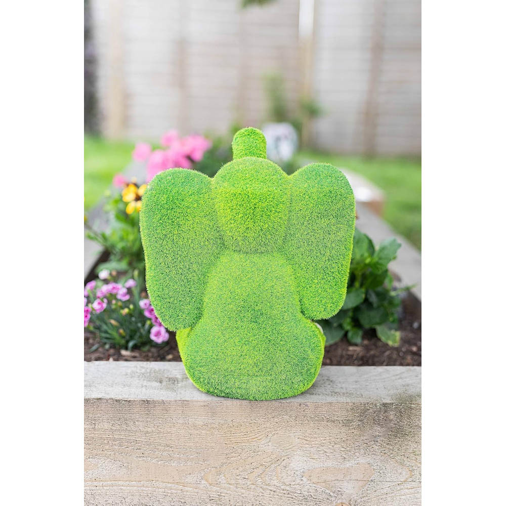 Marco Paul Stone and Grass Effect Resin Elephant Garden Ornament Image 7