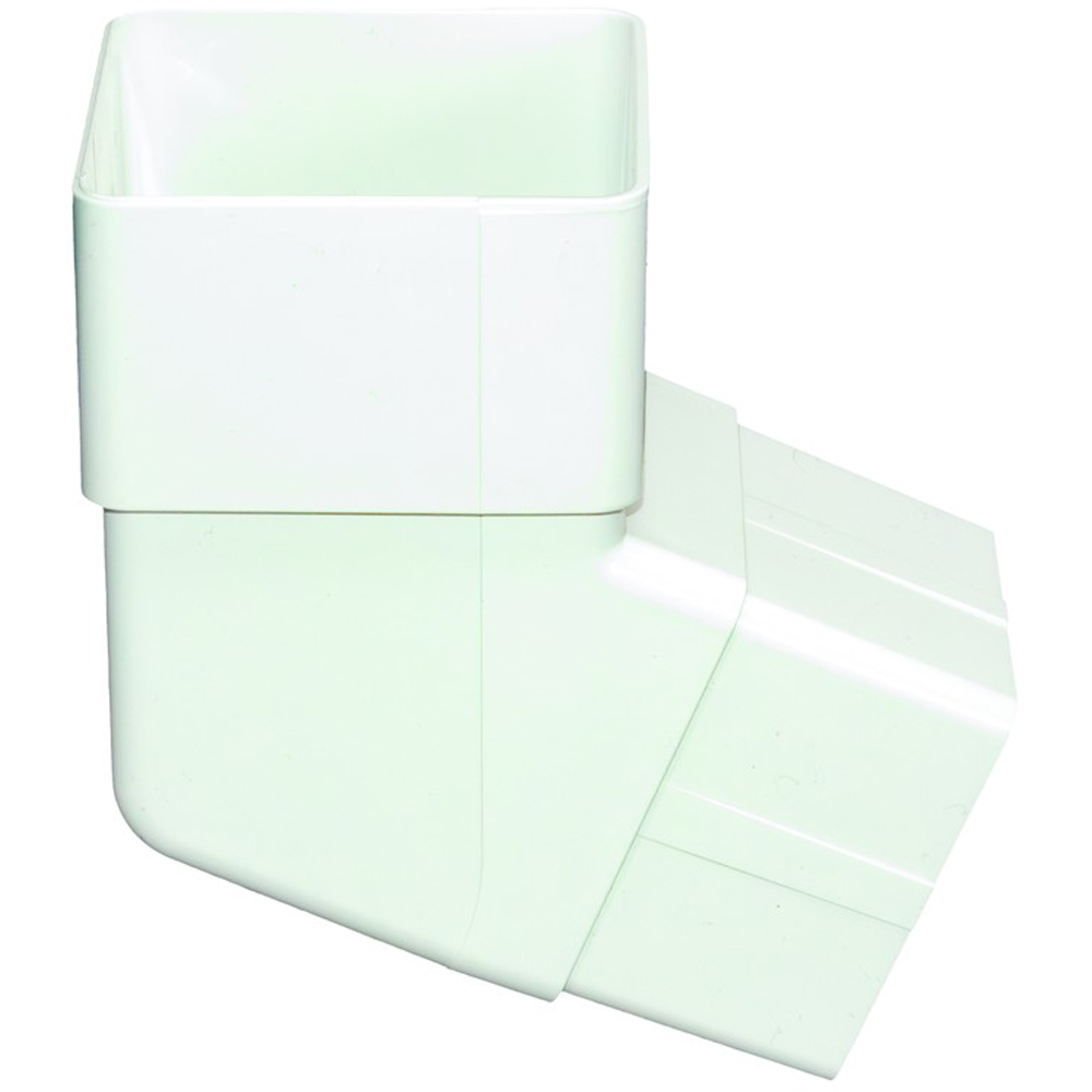 FloPlast Square 112 Degree Downpipe Offset Bend White Image 4
