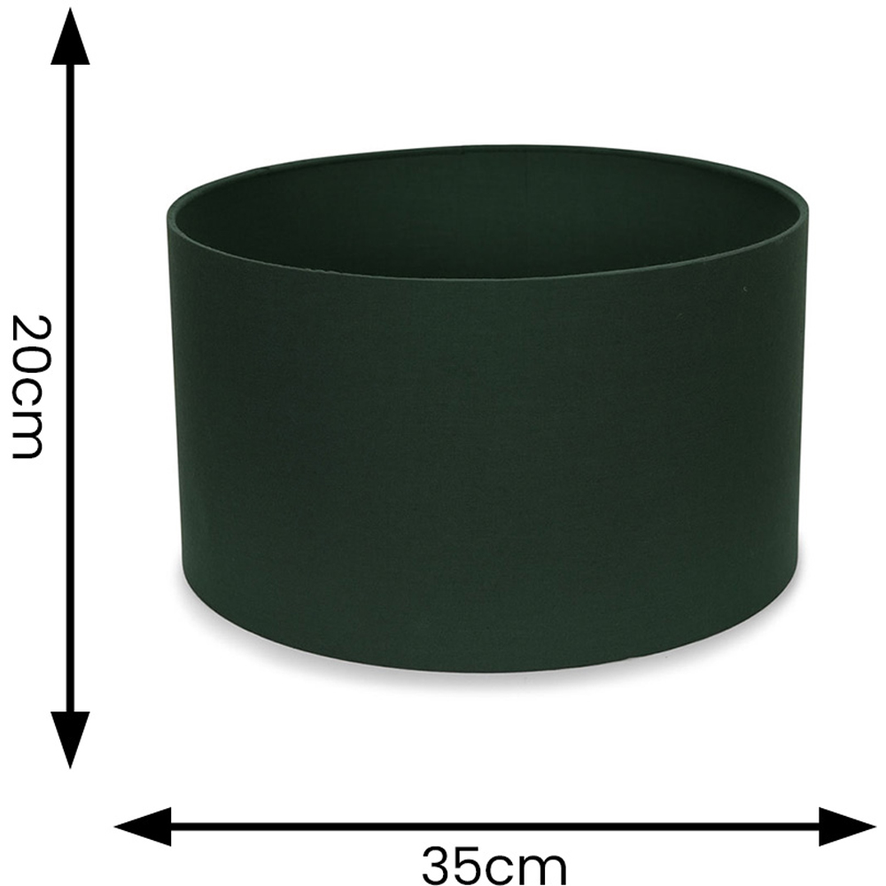 ValueLights Reni Forest Green Ceiling Drum Lamp Shade Medium Image 6
