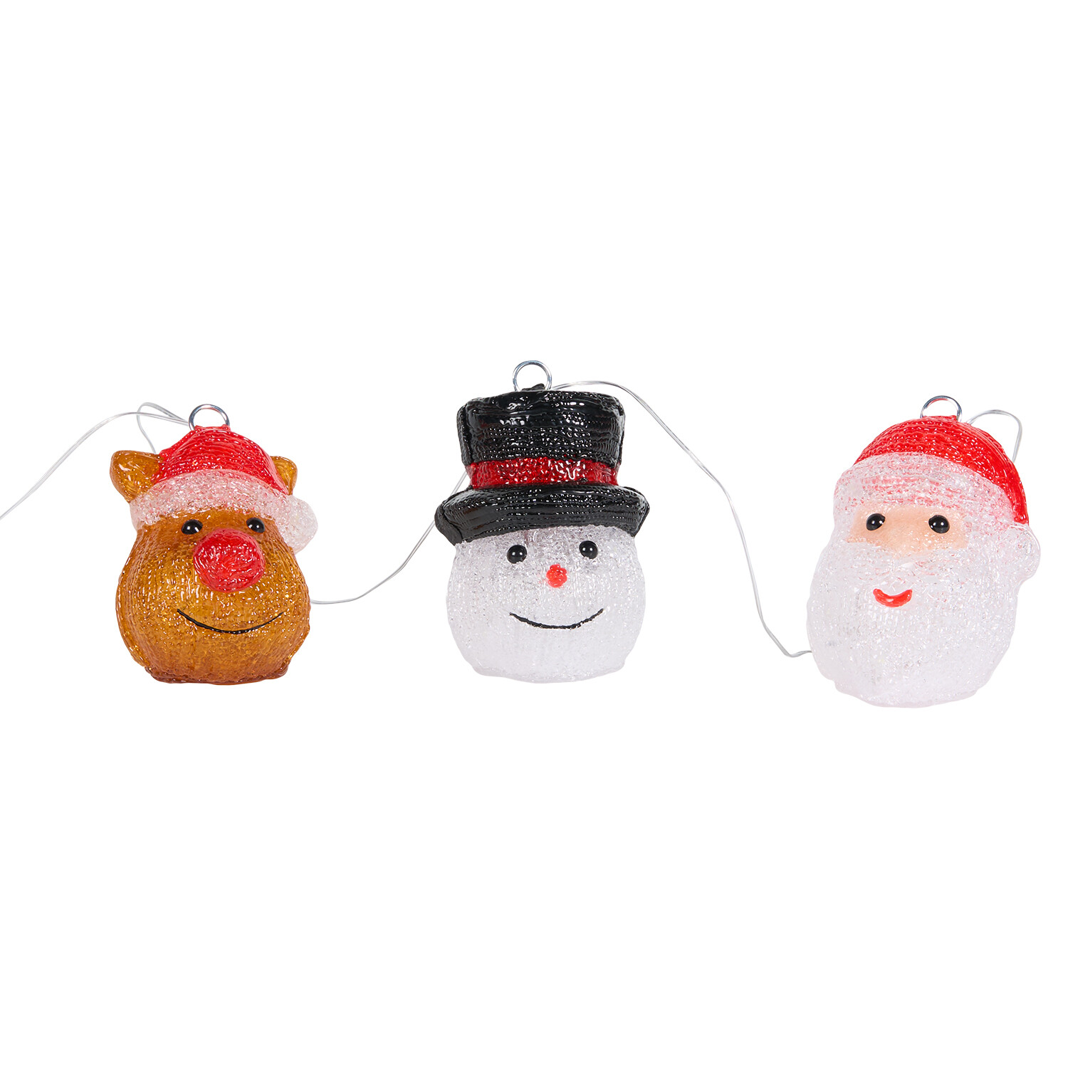Acrylic Christmas Characters Multicolour Image 2