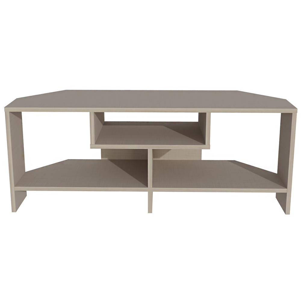 Decorotika Maldives 3 Shelf Beige Corner TV Unit Image 4