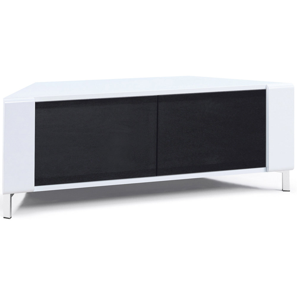 MDA Designs Corvus 2 Door White and Black TV Cabinet Image 3