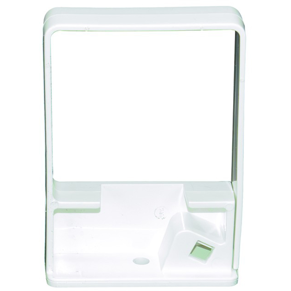 FloPlast Square Side Fix Downpipe Clip White 65mm Image 4