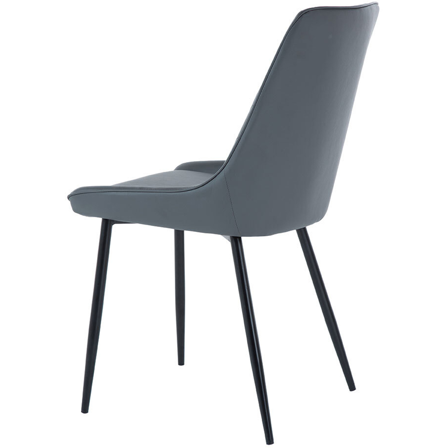 Sorrento Set of 2 Dark Grey Dining Chair Image 6
