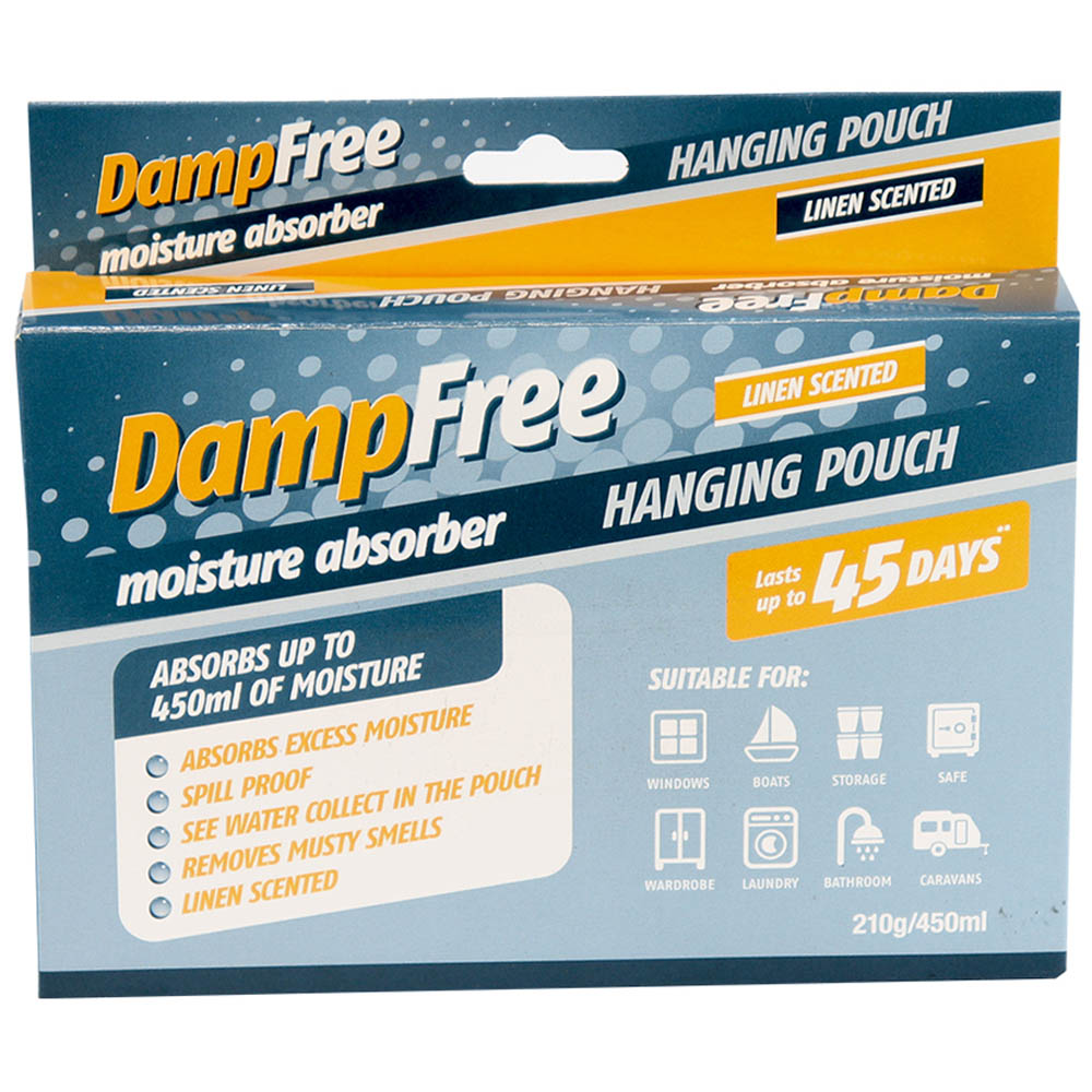 DampFree Linen Scented Hanging Moisture Absorber 210g 6 Pack Image 4