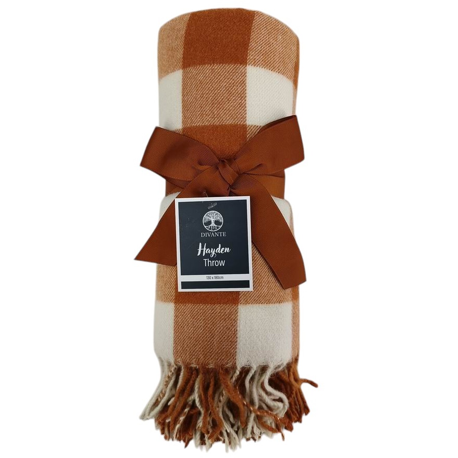 Hayden Check Throw Rust Image