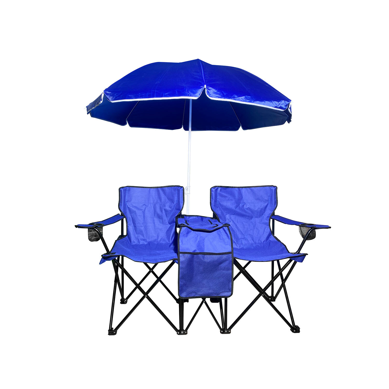 Beach Chair and Parasol Set - Blue Image 3