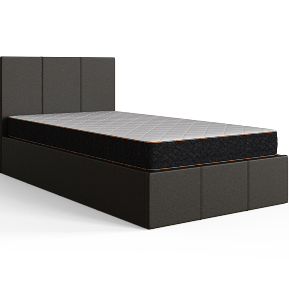 GFW Single Silver End Lift Ottoman Bed Image 4