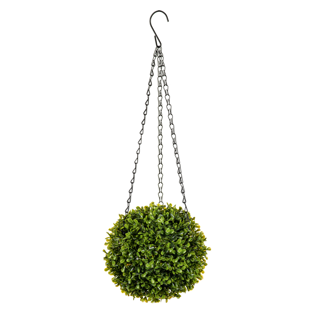 18cm Pre-lit Artificial Topiary Ball Image 3