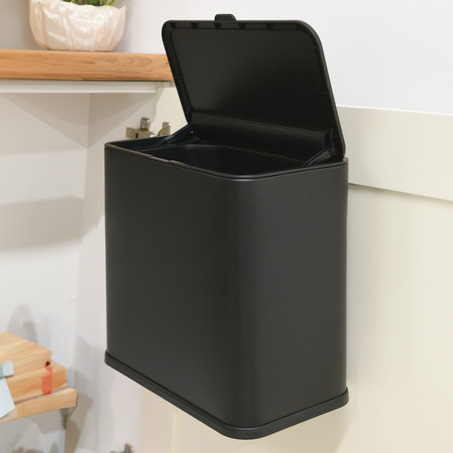 My Home Premium Hanging Door Bin 8L Black Image 4