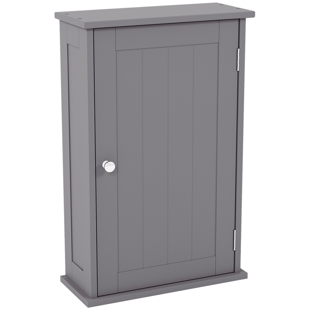 Bath Vida Priano Single Door Grey Wall Mounted Bathroom Cabinet Image 2