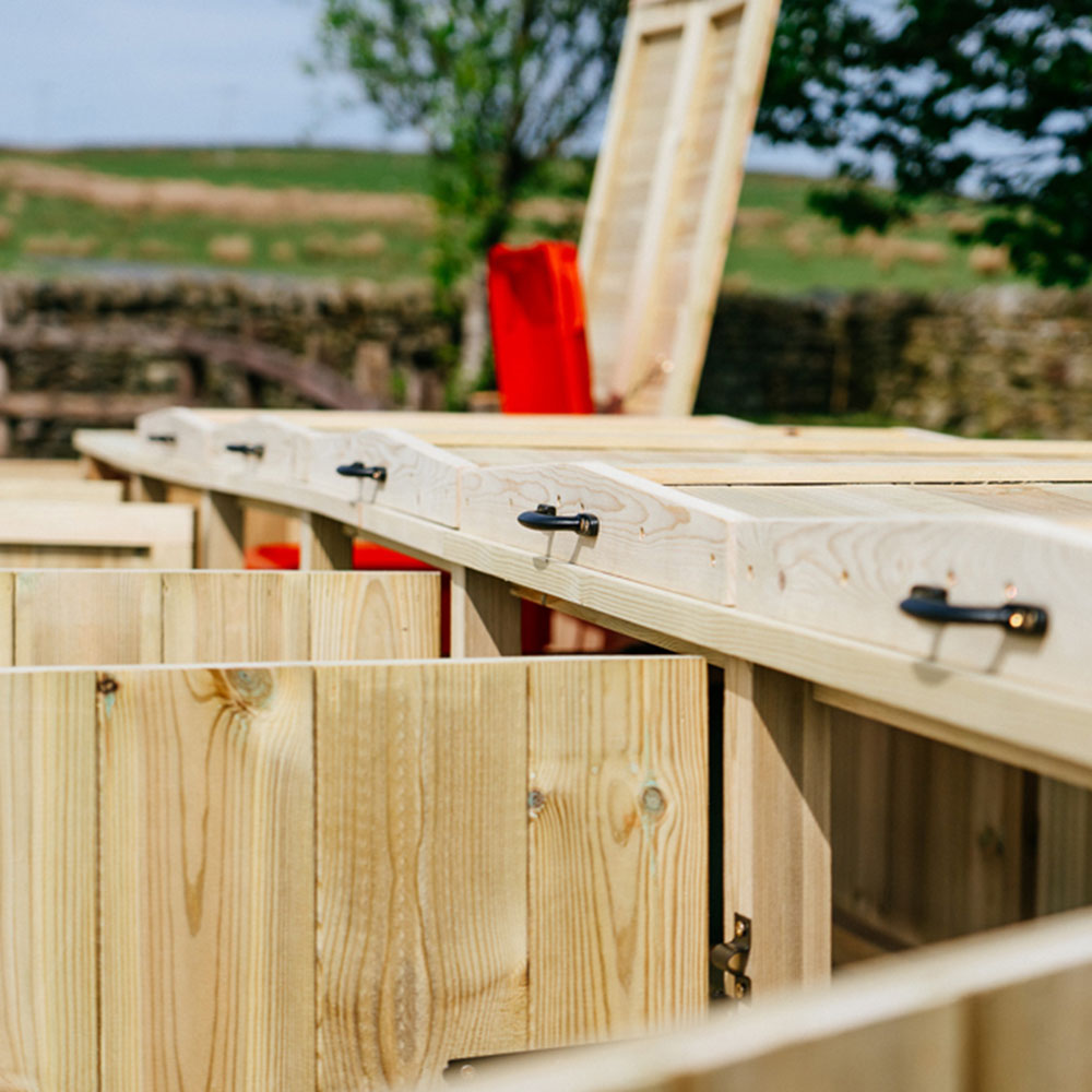 The Garden Village Chatburn 240L Quintet Wheelie Bin Shed Image 5