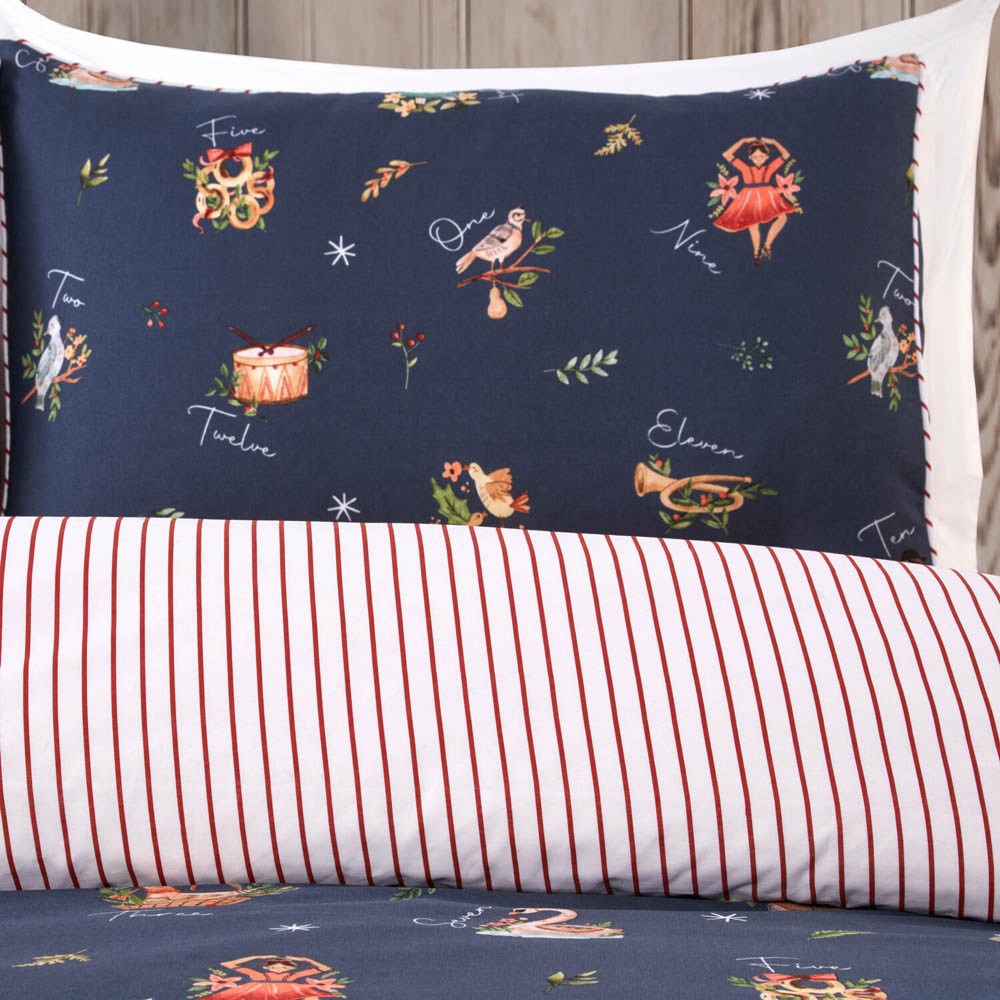 12 Days of Christmas Duvet Set - Blue / Double Image 3