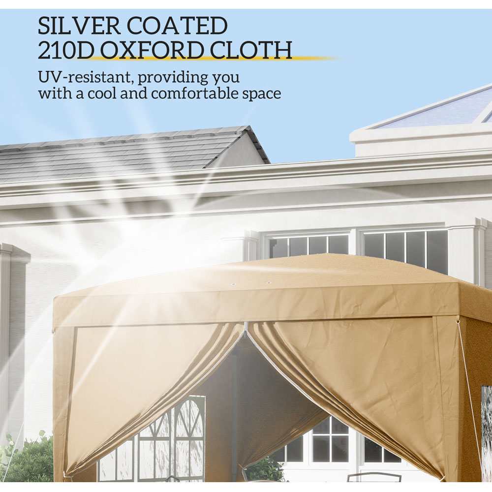 Outsunny 3 x 3m Pop Up Gazebo Party Tent with Storage Bag Image 8