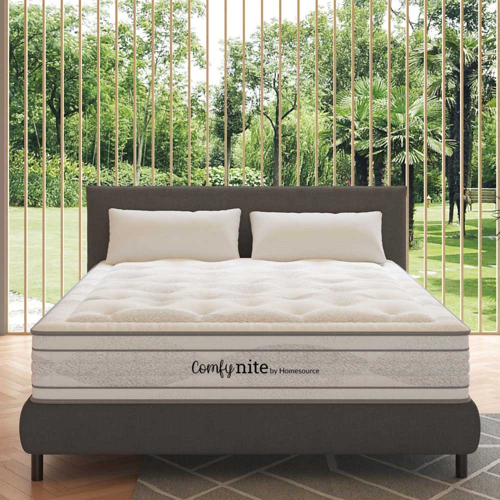 Home Source Lyra Small Double Quilted Medium Firm Pocket Sprung Mattress Image 2