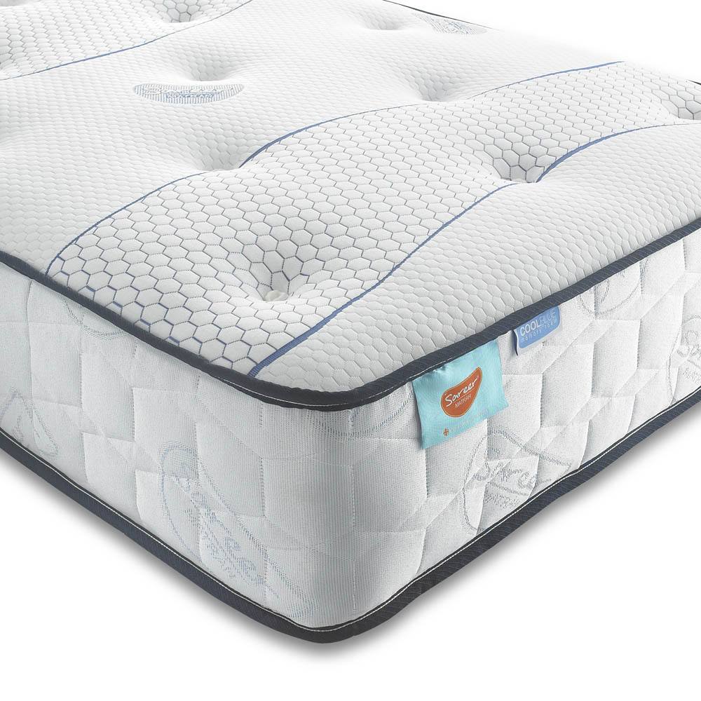 Sareer Matrah Small Single Cool Blue Memory Foam Pocket Mattress Image 2