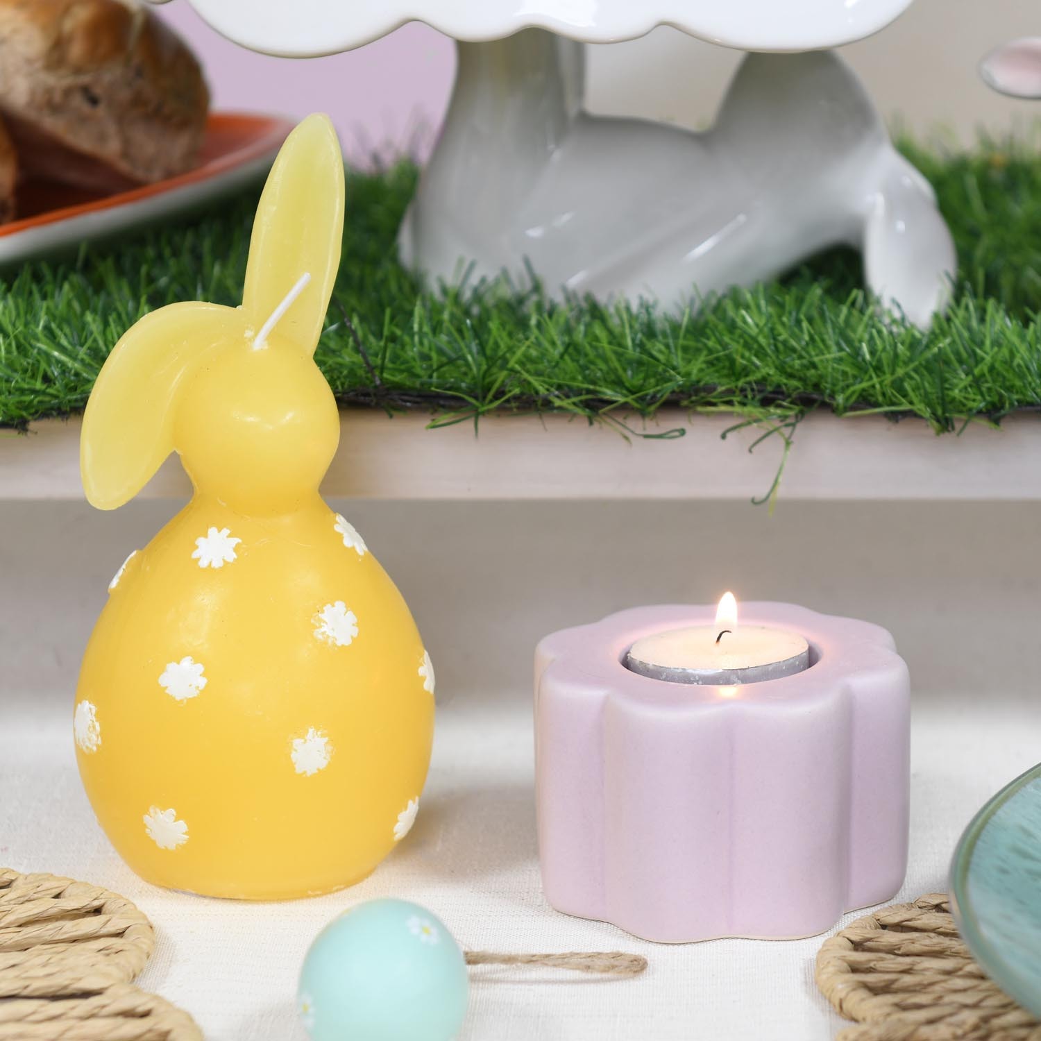 Pastel Flower Tealight Candle Holder Image 2