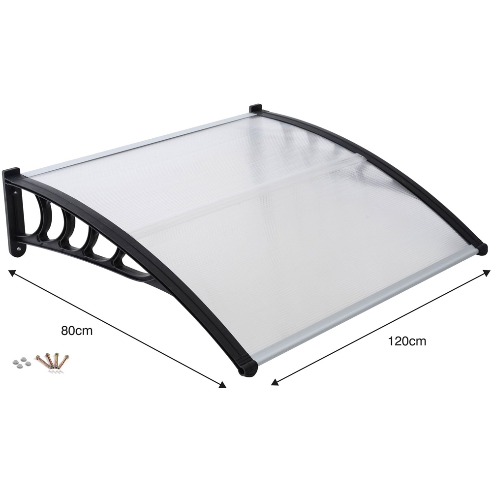 Gr8 Garden 0.8 x 1.2m Front Door Rain Protector Awning with Lean To Image 5