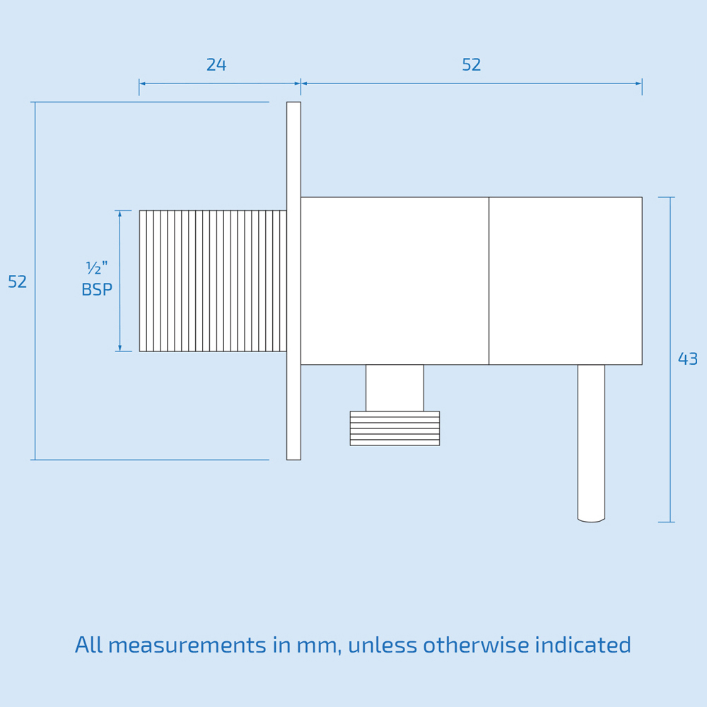 Nes Home Chrome Round Bidet Shower Spray Kit with Shut Off Valve Image 4