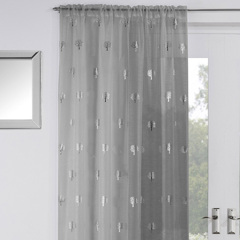 Silver Birch Panel Voile Curtain 229 x 140cm Image 3