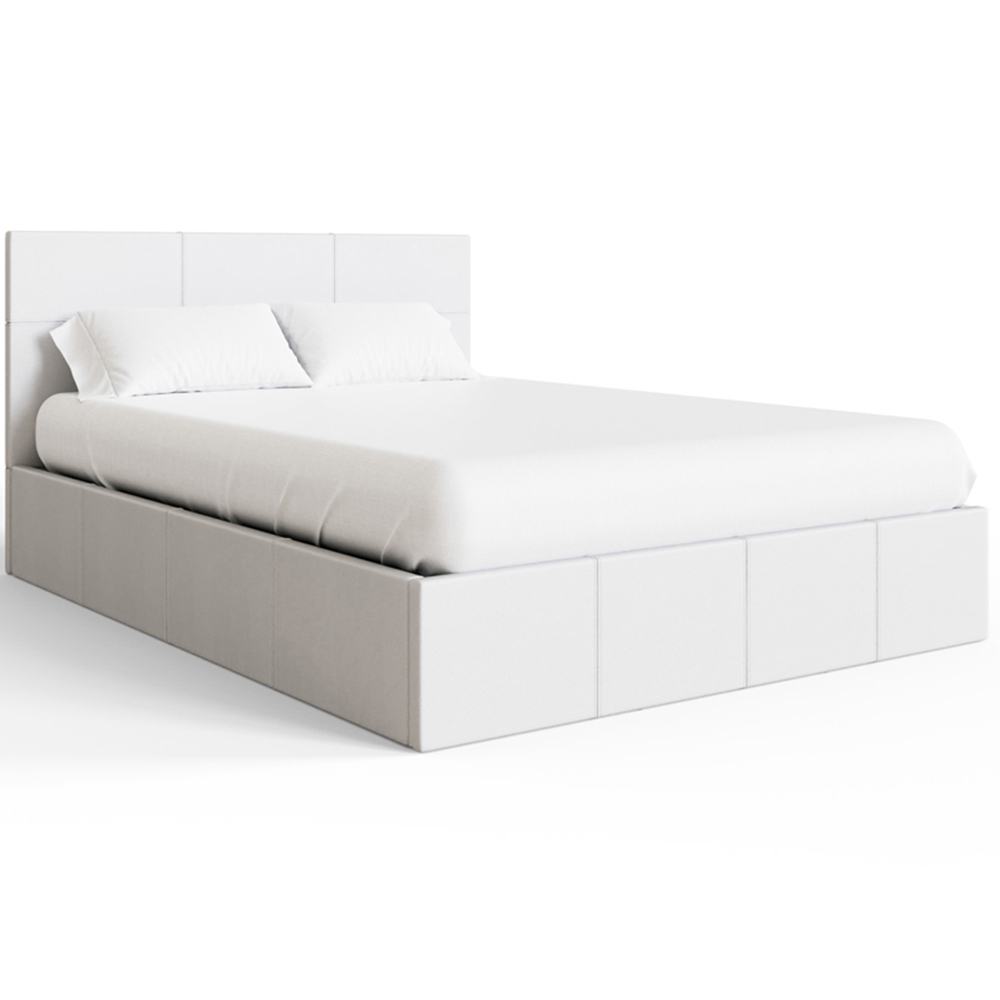 GFW King Size White End Lift Ottoman Bed Image 2
