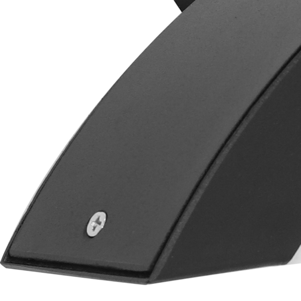 Living and Home Black Curved LED Garden Induction Wall Light Image 5