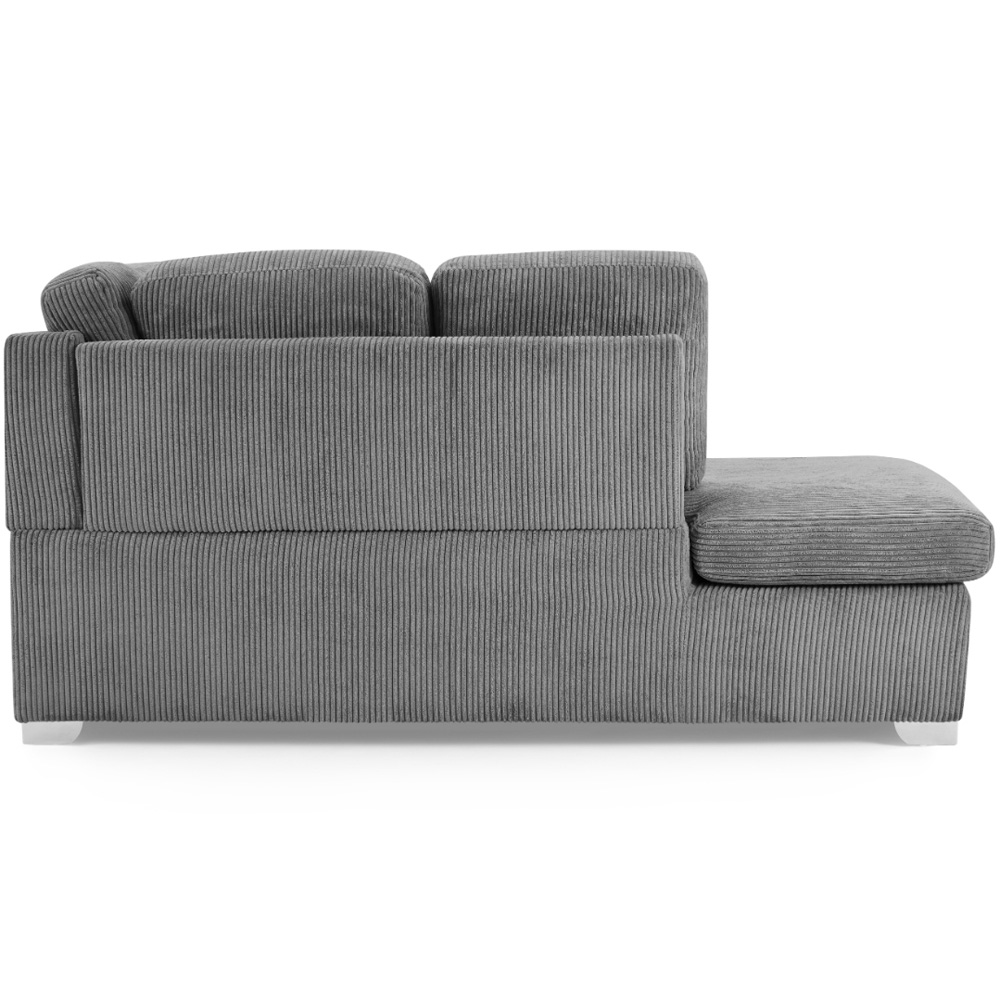 Home Detail Alcott 6 Seater Grey Jumbo Cord Fabric Left Hand Corner Sofa Image 7