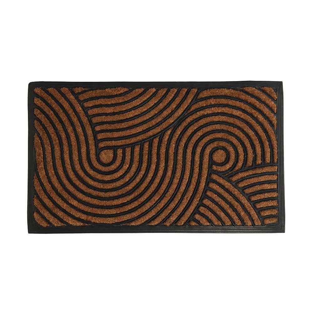 Rubber and Coir Mat - Brown Image 1