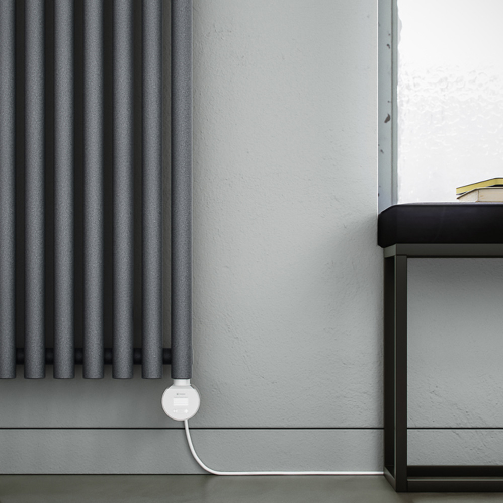 Terma Rolo-Room E Wi-Fi Salt n Pepper Electric Radiator 800W 1800 x 370mm Image 7