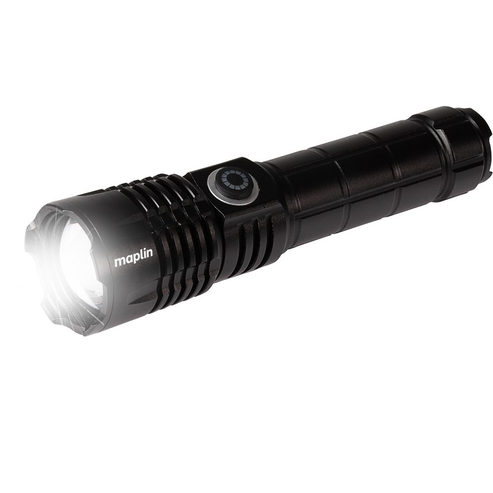 Maplin LED Torch with USB-C Rechargeable Battery Image 2