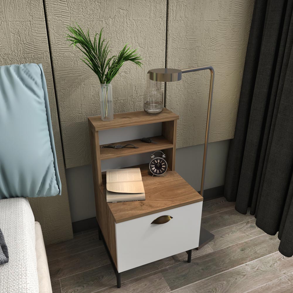 Decorotika Cressi Nightstand Bedside Table Image 3