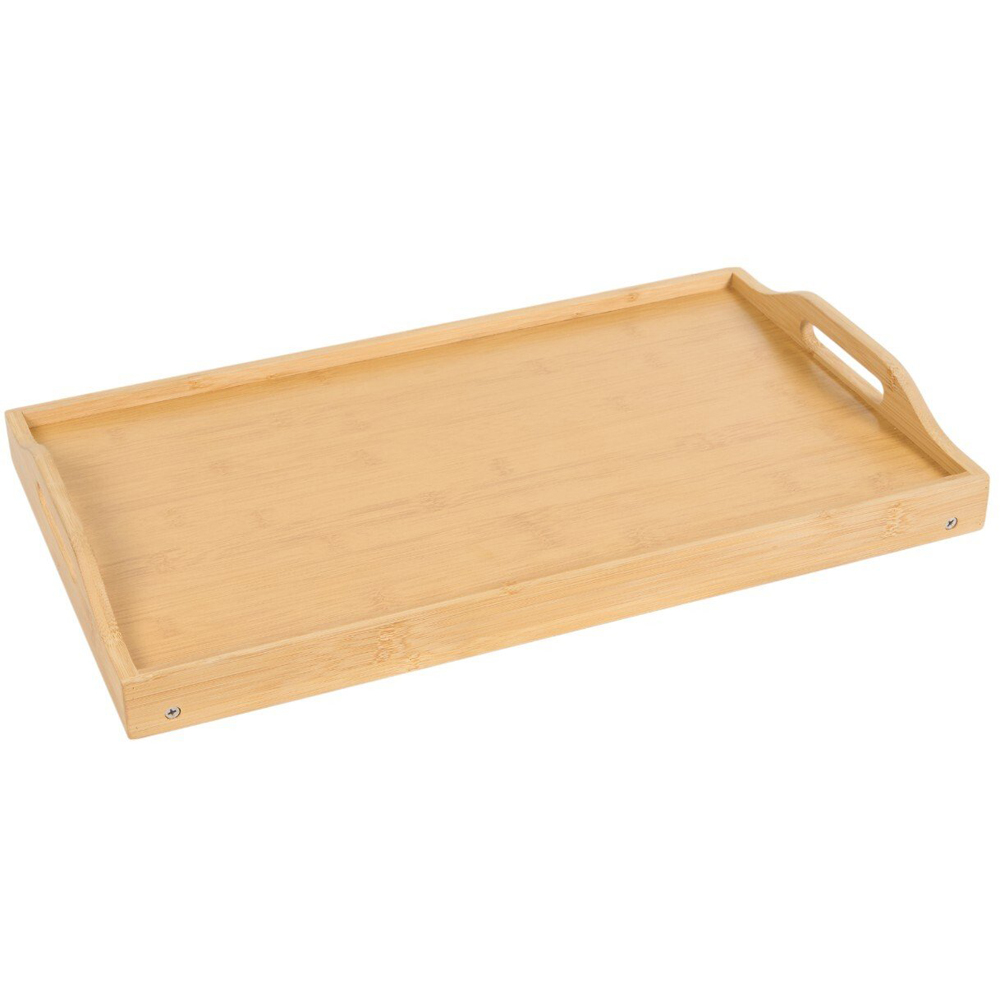 Bamboo Bed Tray with Foldable Legs Natural Image 2