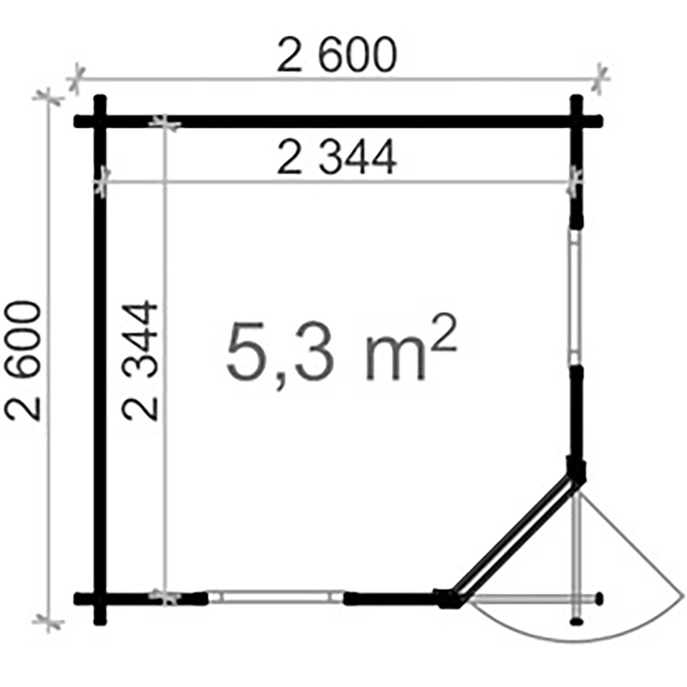 Shire Colombo 8 x 8ft Log Cabin Image 3