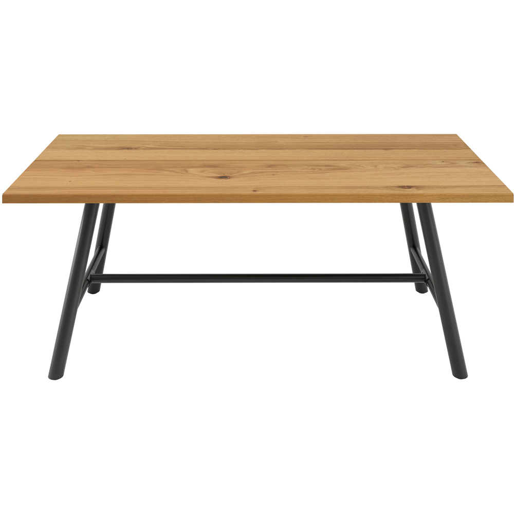 LPD Home Louie Tawny and Black 6 Seater Dining Table Image 4