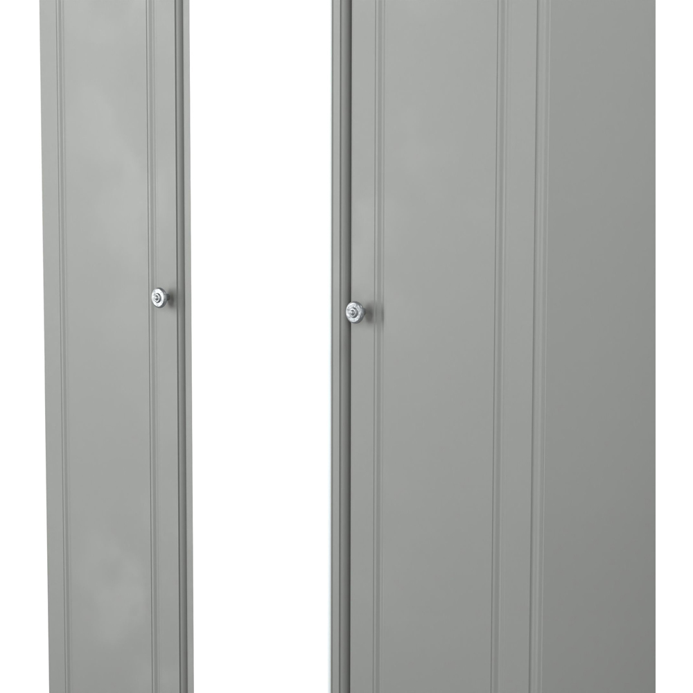 Crowndale Norfolk 3 Door Dusk Grey and Bardolino Oak Mirror Wardrobe Ready Assembled Image 7