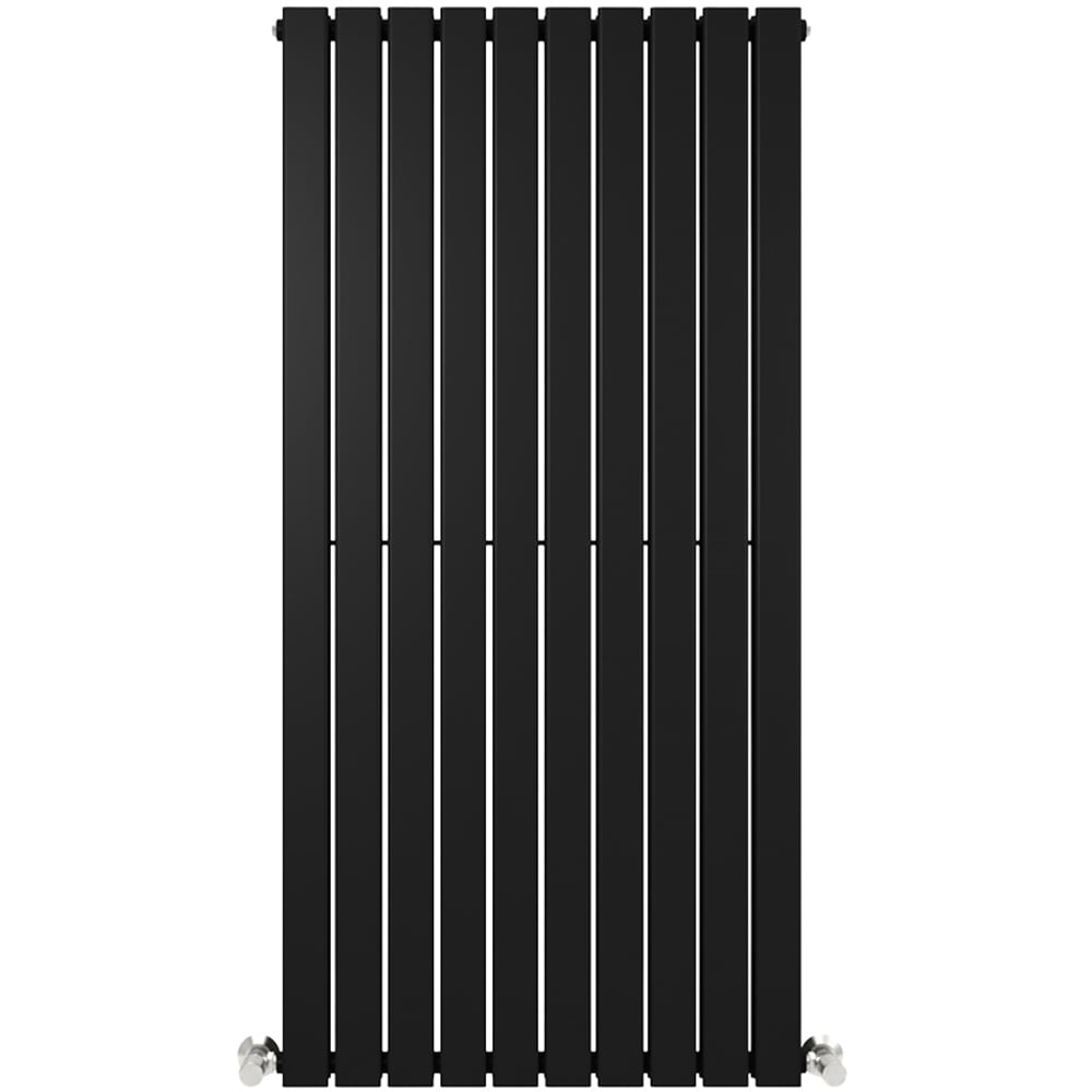 Black 8656 BTU Double Flat Panel Vertical Column Radiator 1600 x 680mm Image 3