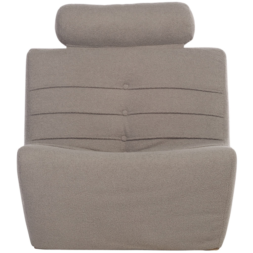 Desser Furniture Shadow Grey Boucle Fabric Cosy Chair Image 3
