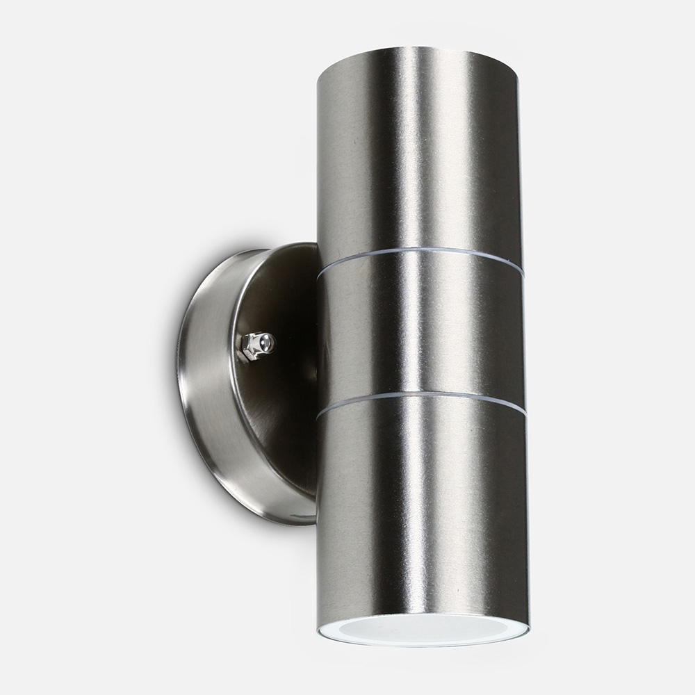 ValueLights Gainsford Silver Outdoor Wall Up Down Light with Dusk till Dawn Sensor Image 5