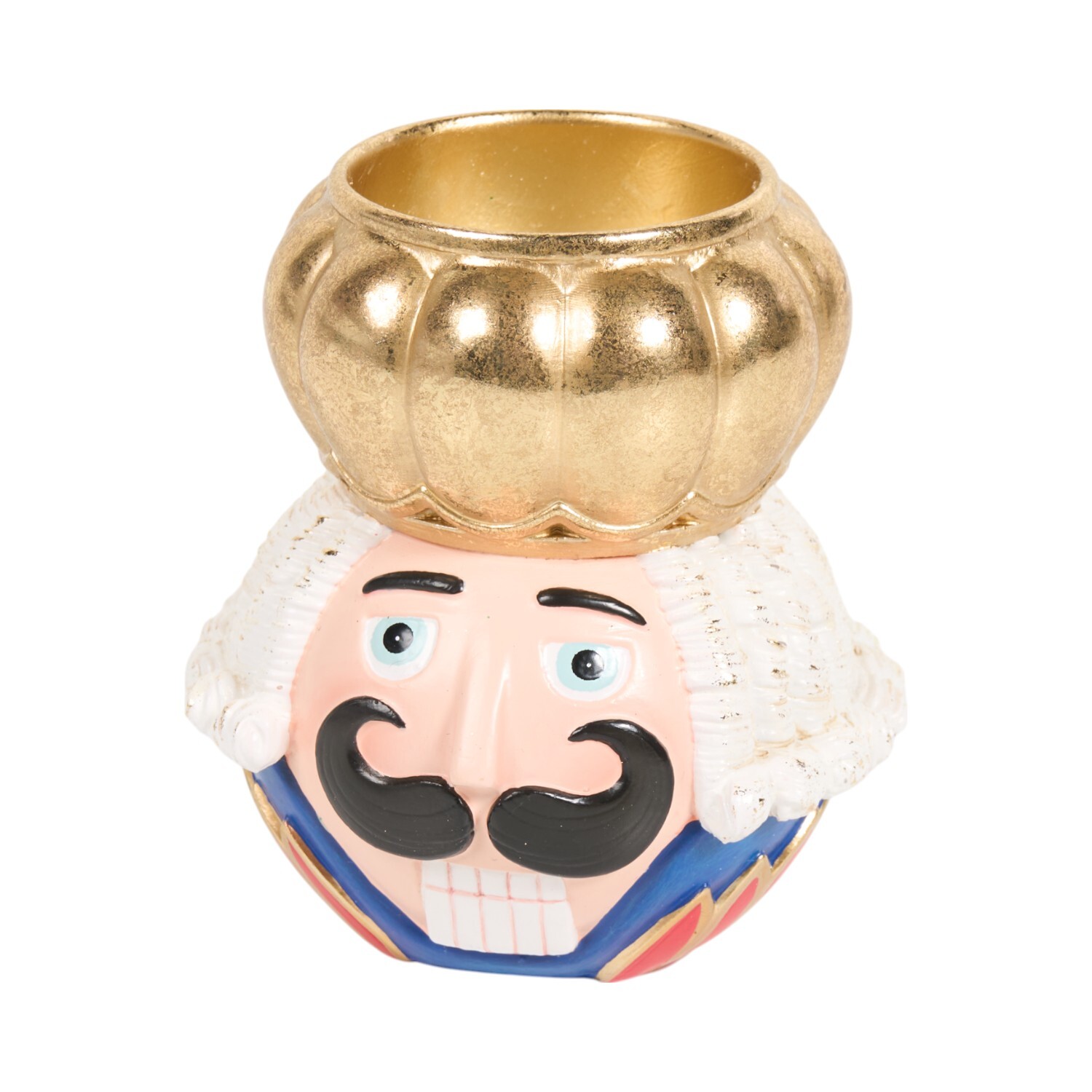 Set of 3 Nutcracker Tealight Holders Multicolour Image 2