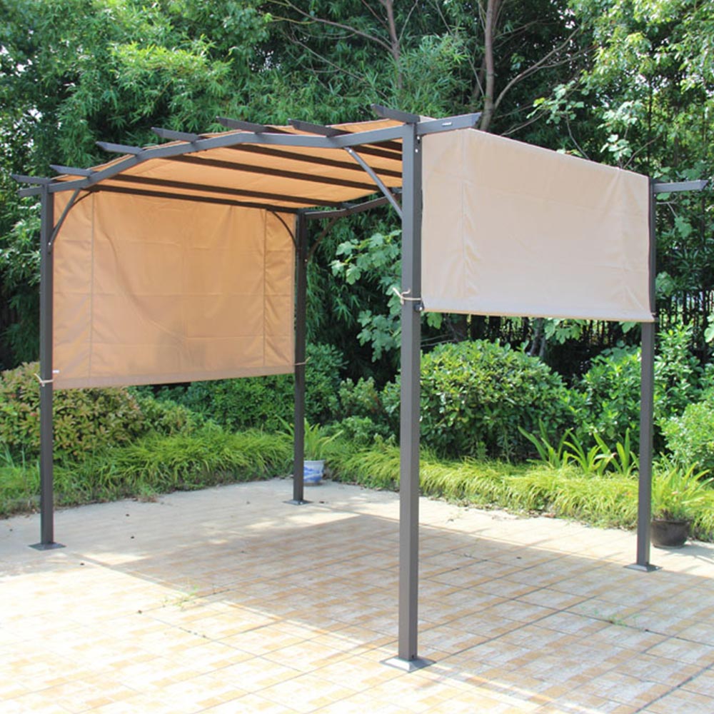 Amir 2.7 x 3.6m Brown Metal Royalcraft San Remo Pergola Image 5