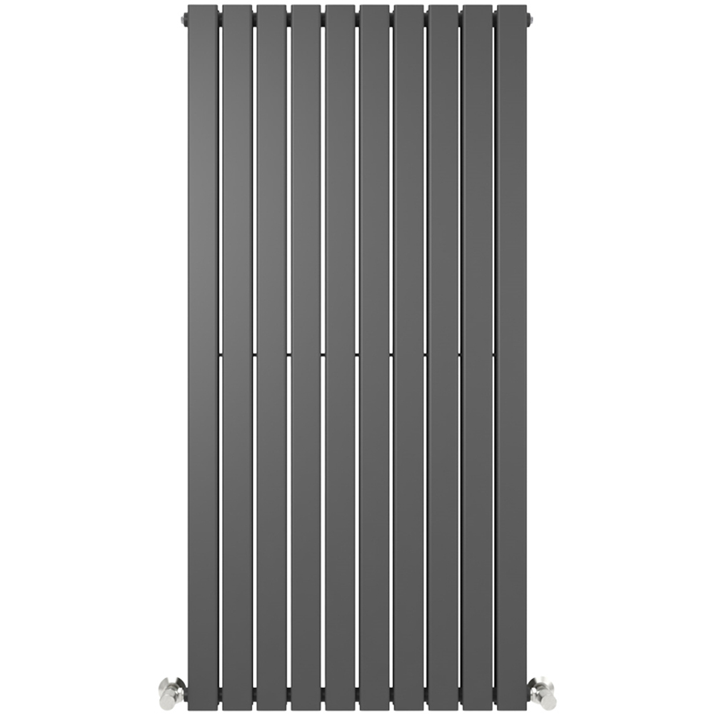 Anthracite 8656 BTU Double Flat Panel Vertical Column Radiator 1600 x 680mm Image 3