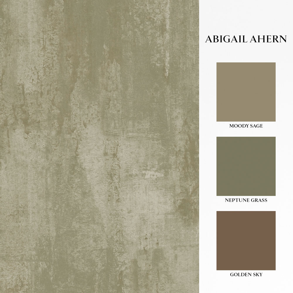 Abigail Ahern Oxidised Opulence Misted Sage Wallpaper Image 5