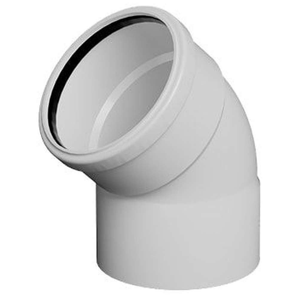 FloPlast Industrial Xtraflo Swan Neck Downpipe Kit White 110mm Image 4